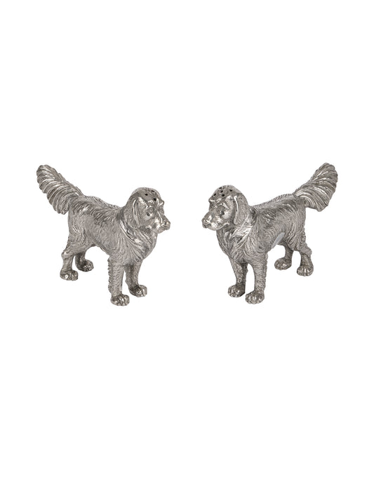 Pewter Retrievers Salt and Pepper Weston Table