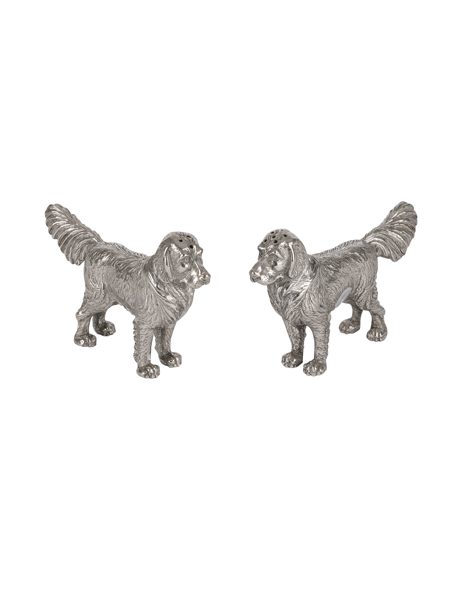 Pewter Retrievers Salt and Pepper Weston Table
