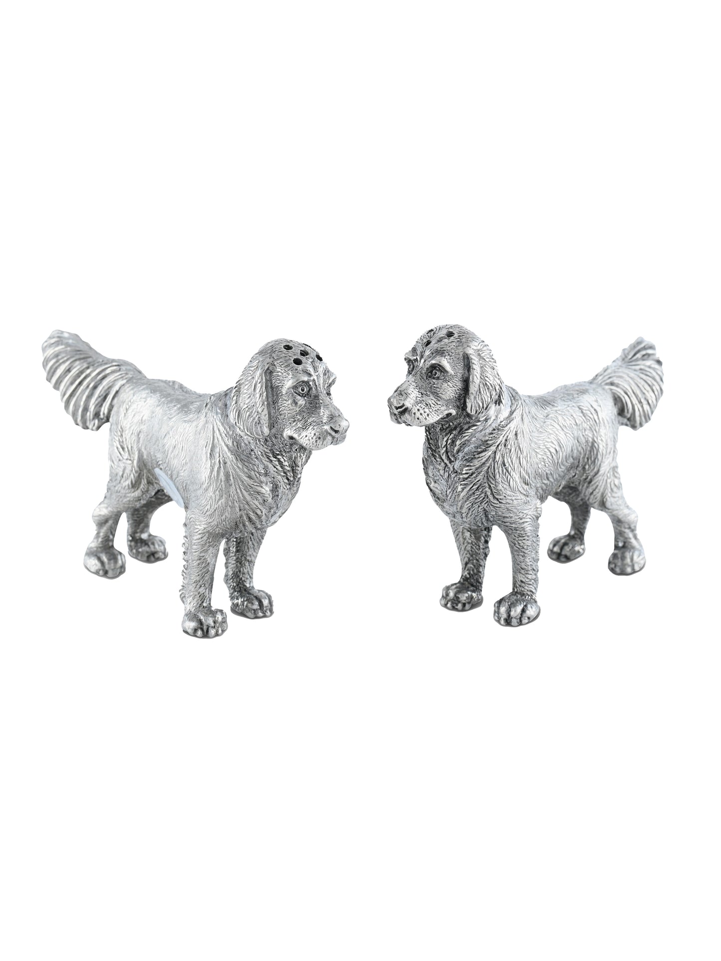 Pewter Retrievers Salt and Pepper Weston Table
