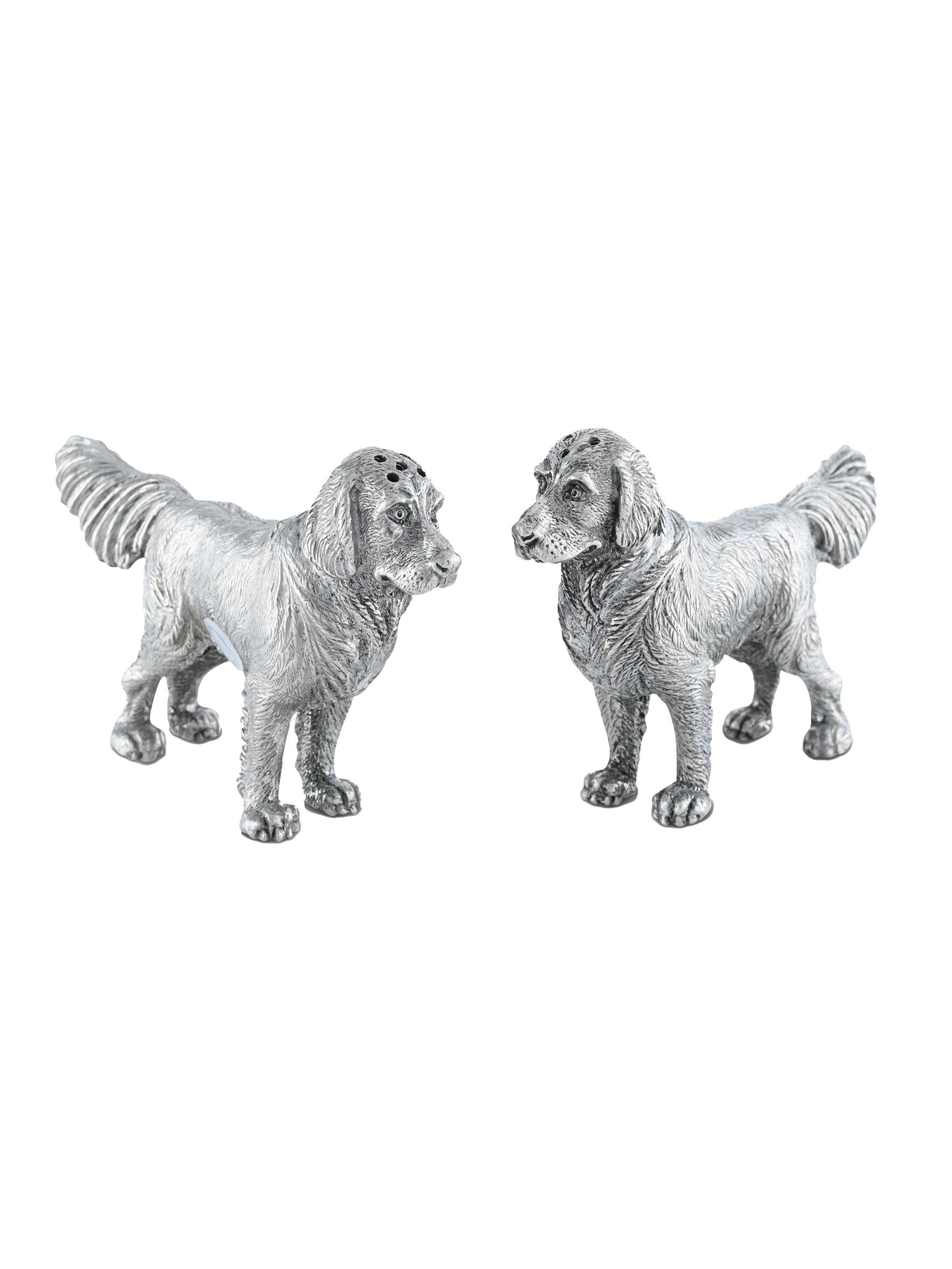Pewter Retrievers Salt and Pepper Weston Table
