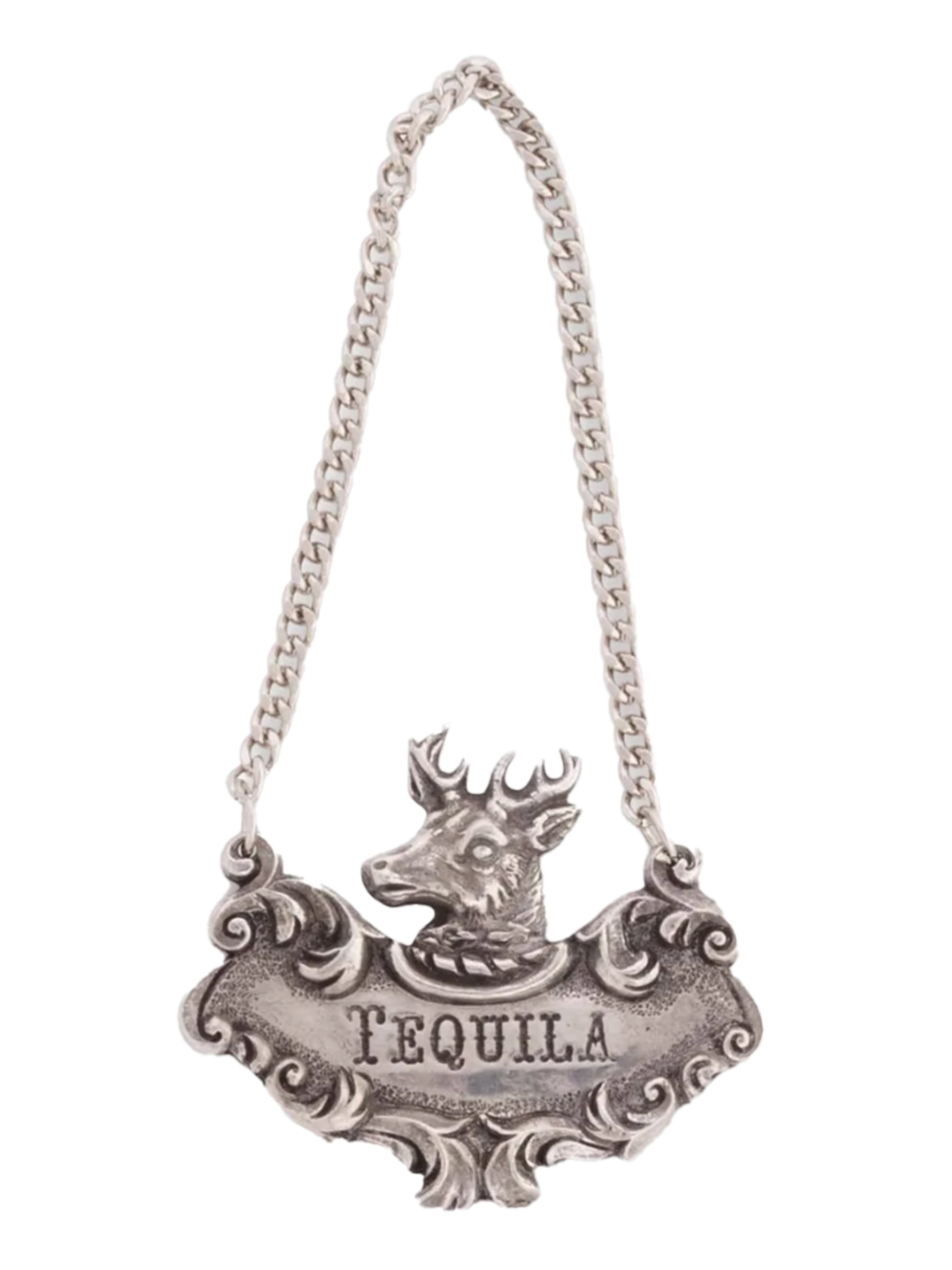 Pewter Spirits Decanter Tag Tequila Weston Table
