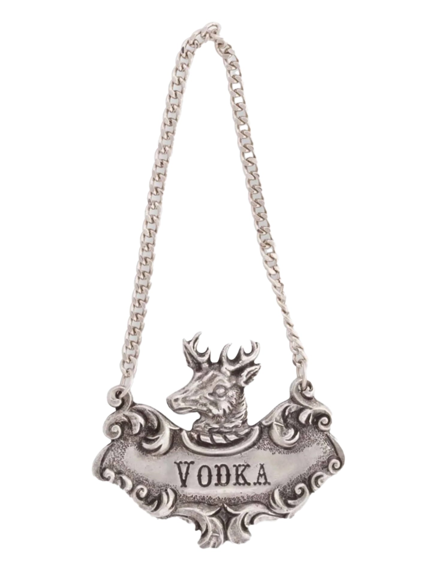 Pewter Spirits Decanter Tag Vodka Weston Table