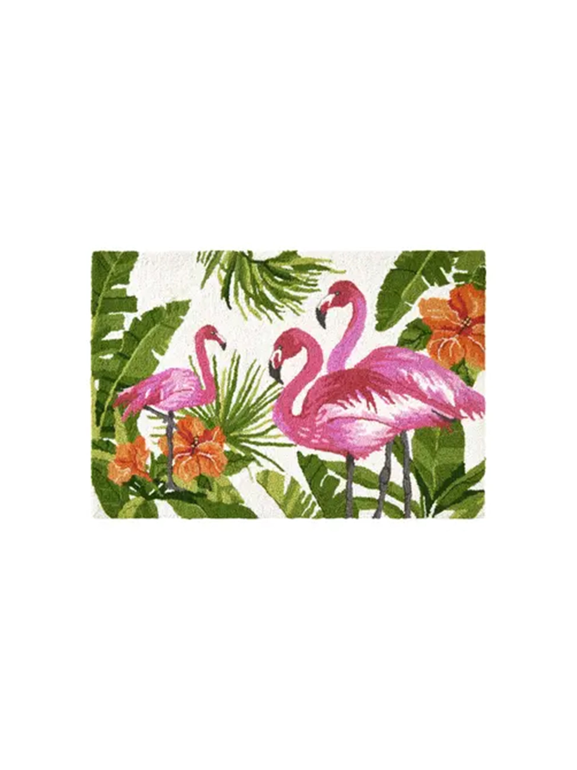 Pink Flamingo Wool Rug Weston Table