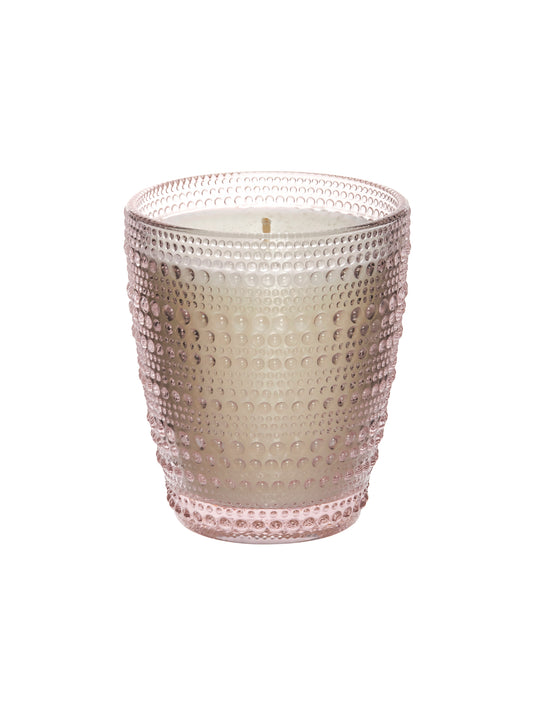 Pink Pearls Glass Celtic Sea Salt Candle Weston Table