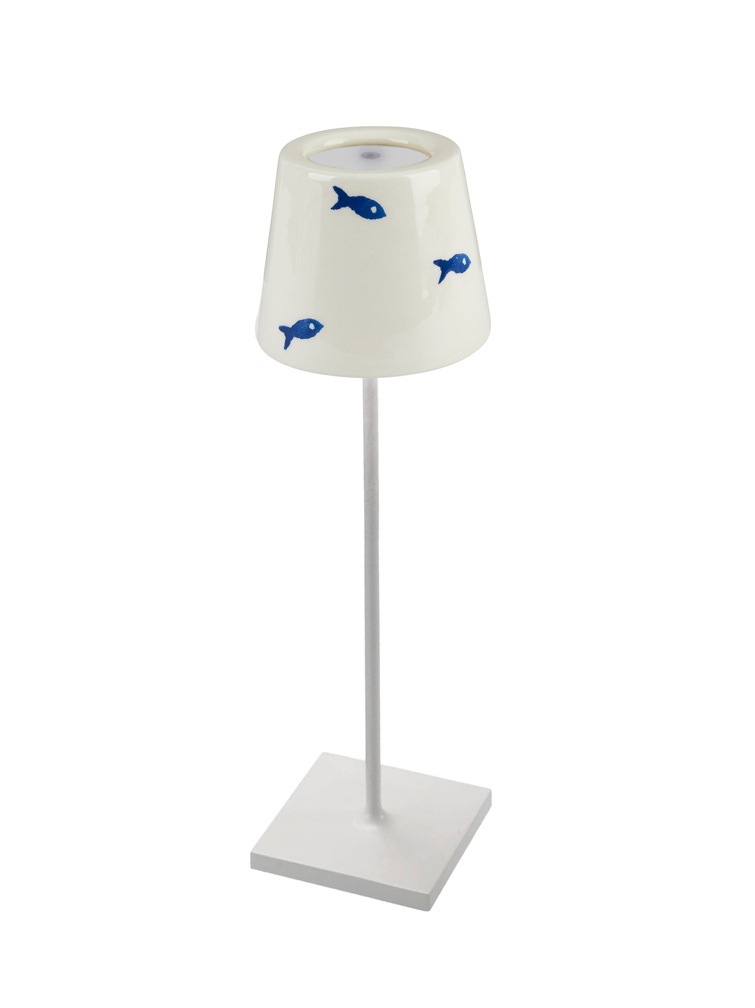 Poldina Pro Blue Fish Lampshade Weston Table