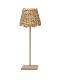 Poldina Pro Scalloped Water Hyacinth Lampshade Weston Table