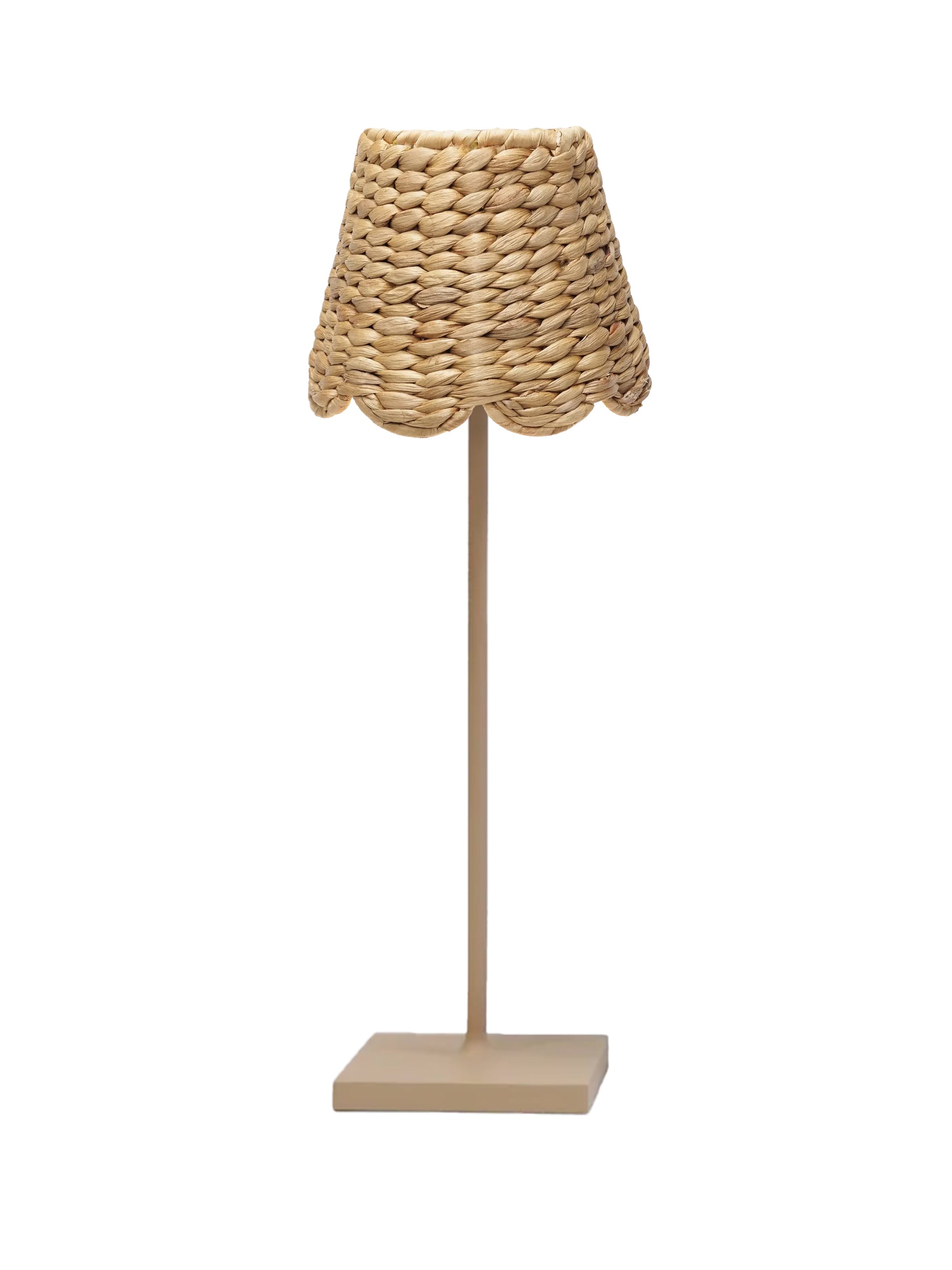 Poldina Pro Scalloped Water Hyacinth Lampshade Weston Table