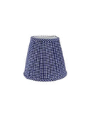Poldina Royal Blue Gingham Pleated Shade Weston Table