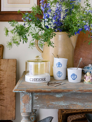  Porcelain Grocer's Dairy Slab Cheese Weston Table 