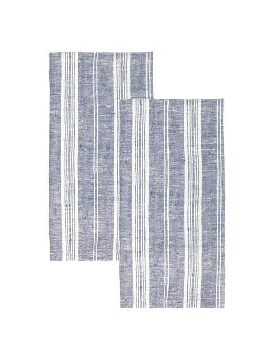 Provincetown Stripe Linen  Kitchen Towels Weston Table