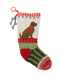 Puppy Wool Knit Christmas Stocking Weston Table