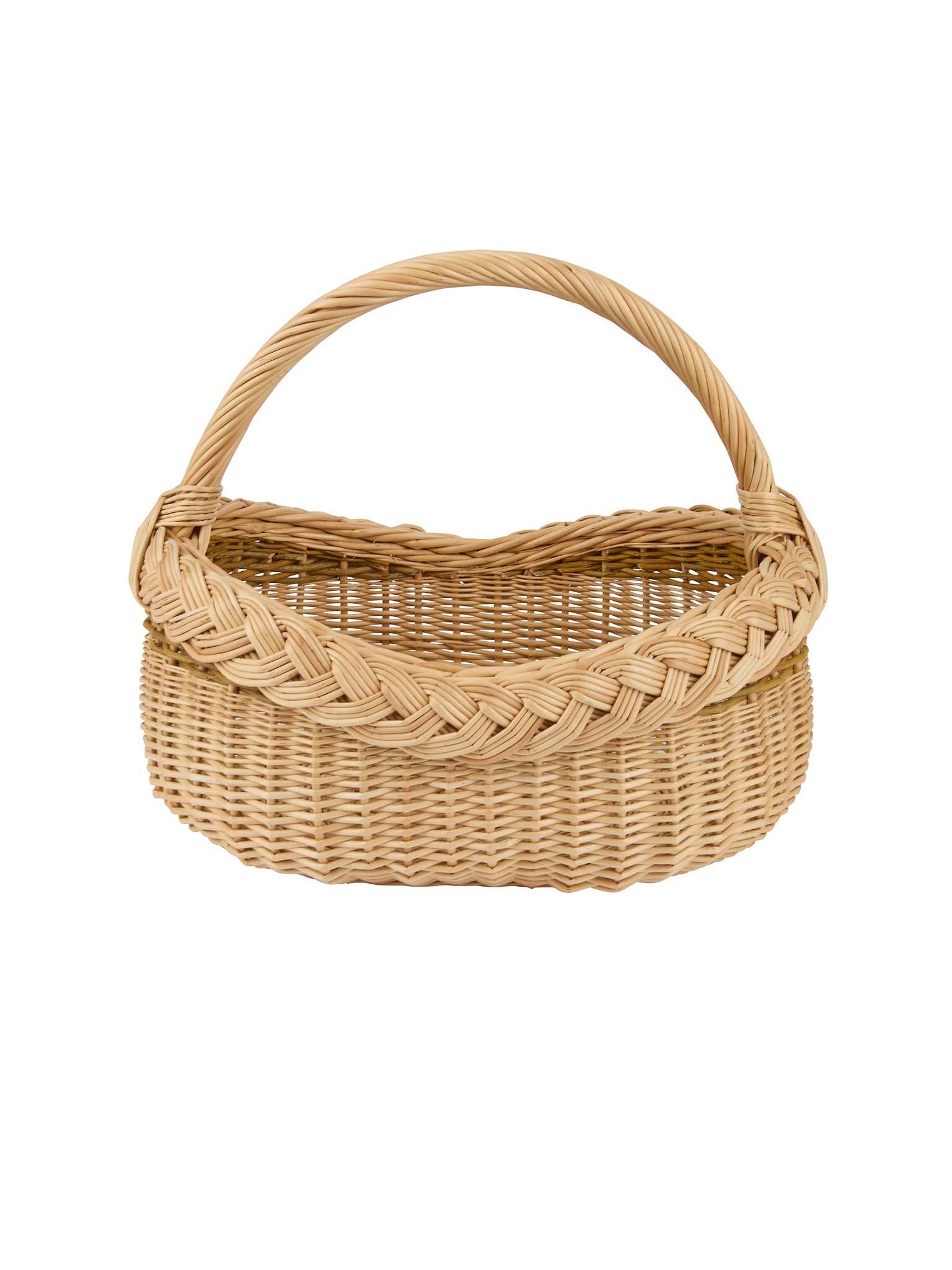 Purple Willow Hand Braided Basket Weston Table