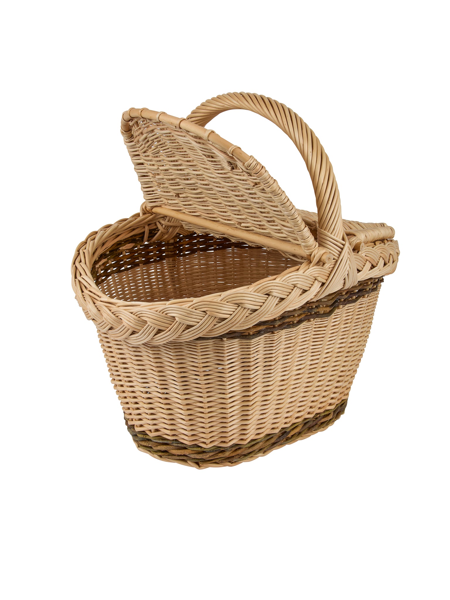 Purple Willow Hand Braided Picnic Basket Weston Table