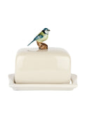Quail Ceramics Blue Tit Bird Butter Dish Weston Table