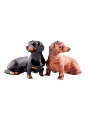  Quail Ceramics Dachshund Salt & Pepper Shakers Weston Table 