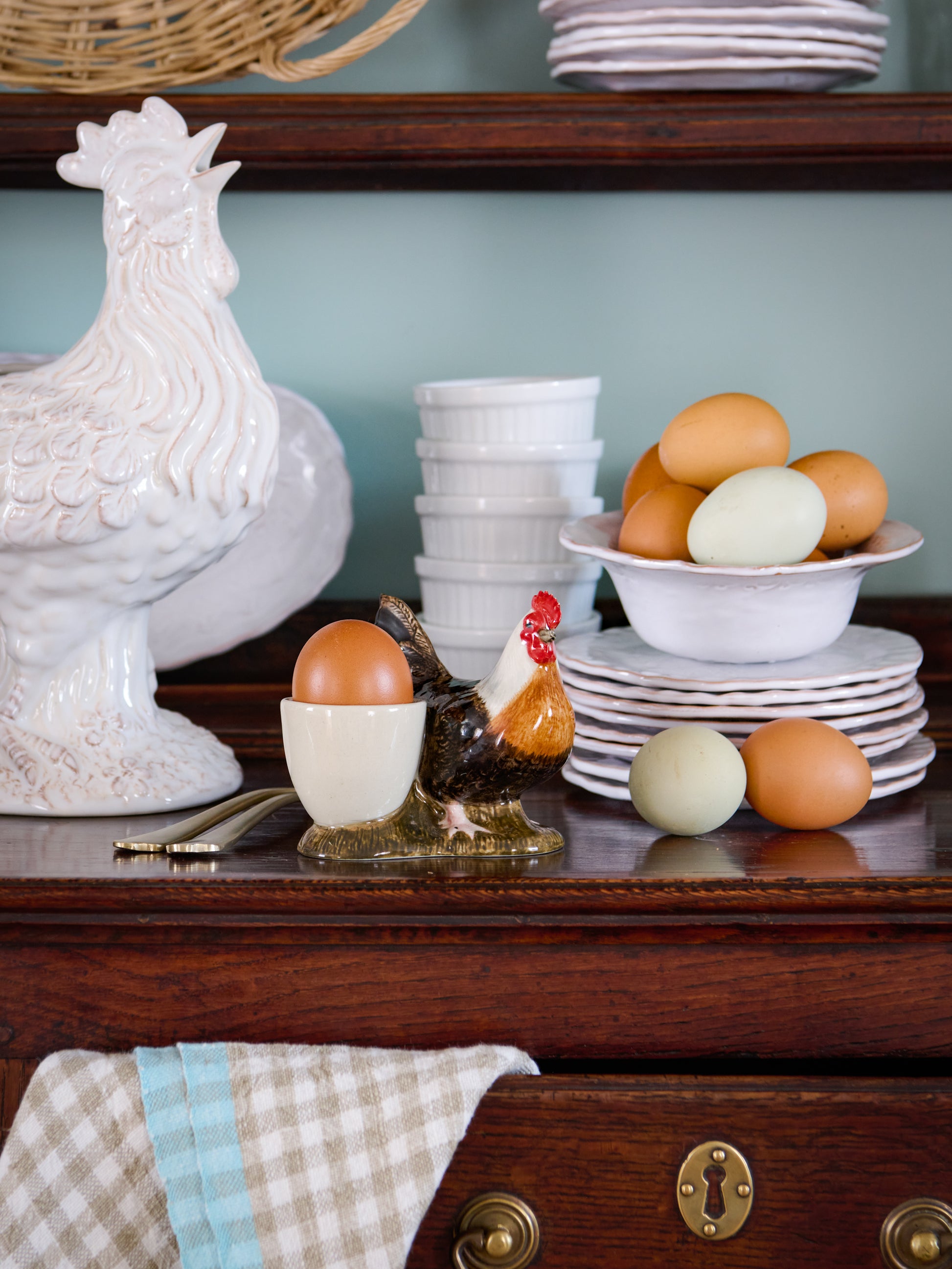 Quail Ceramics Dorking Hen Egg Cups Weston Table