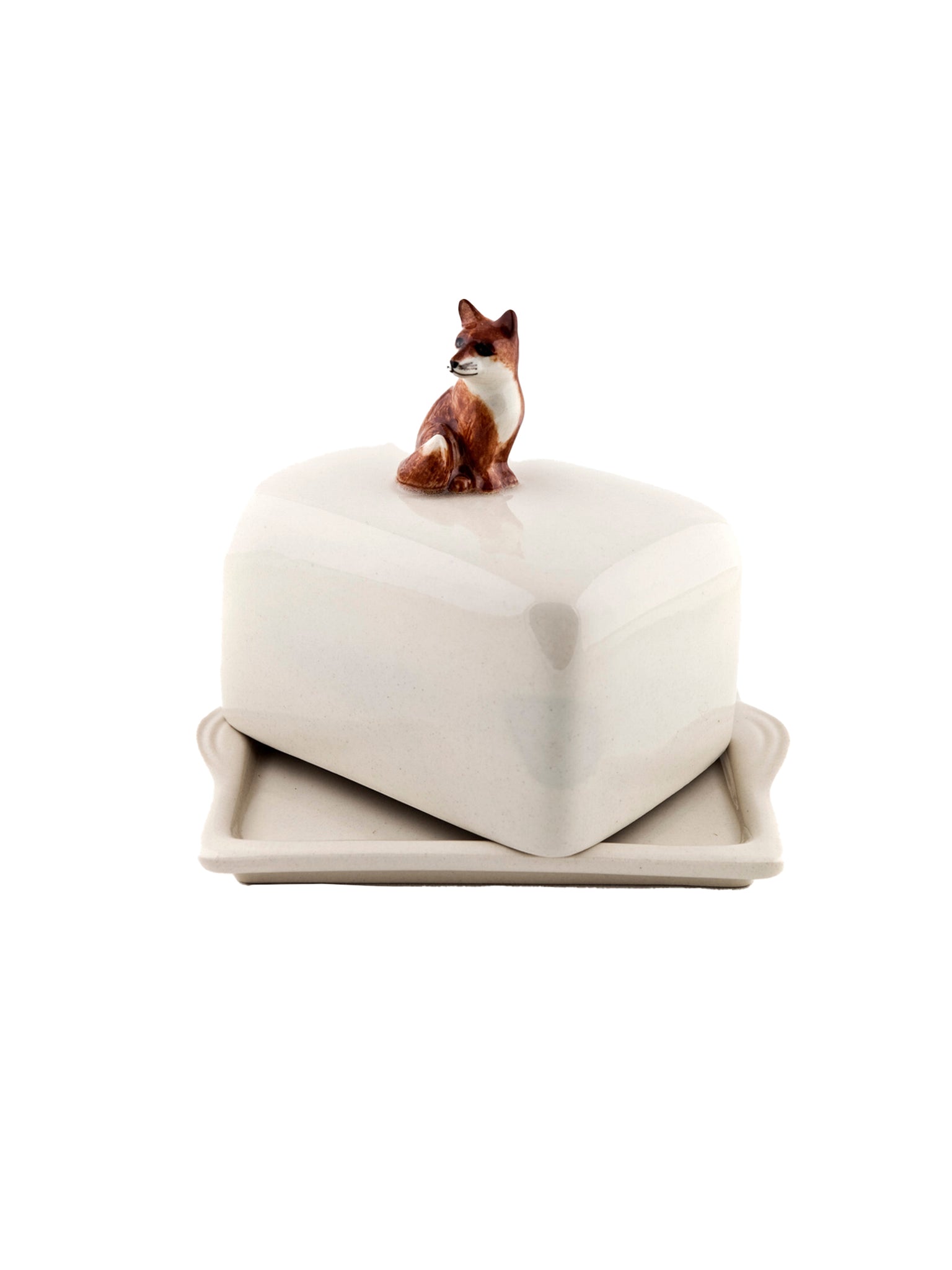 Quail Ceramics Fox Butter Dish Weston Table