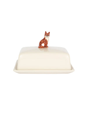  Quail Ceramics Fox Butter Dish Weston Table 