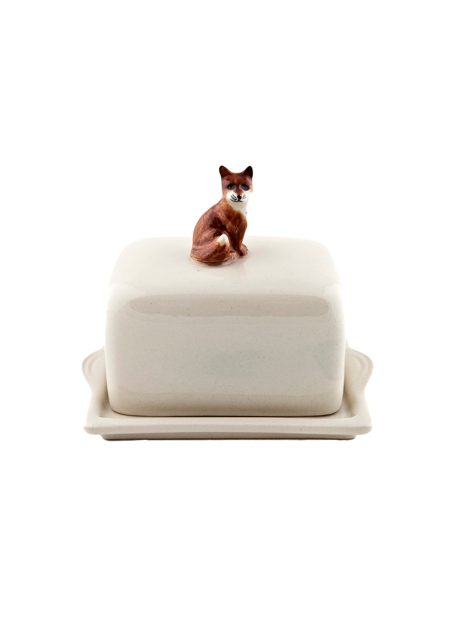 Quail Ceramics Fox Butter Dish Weston Table