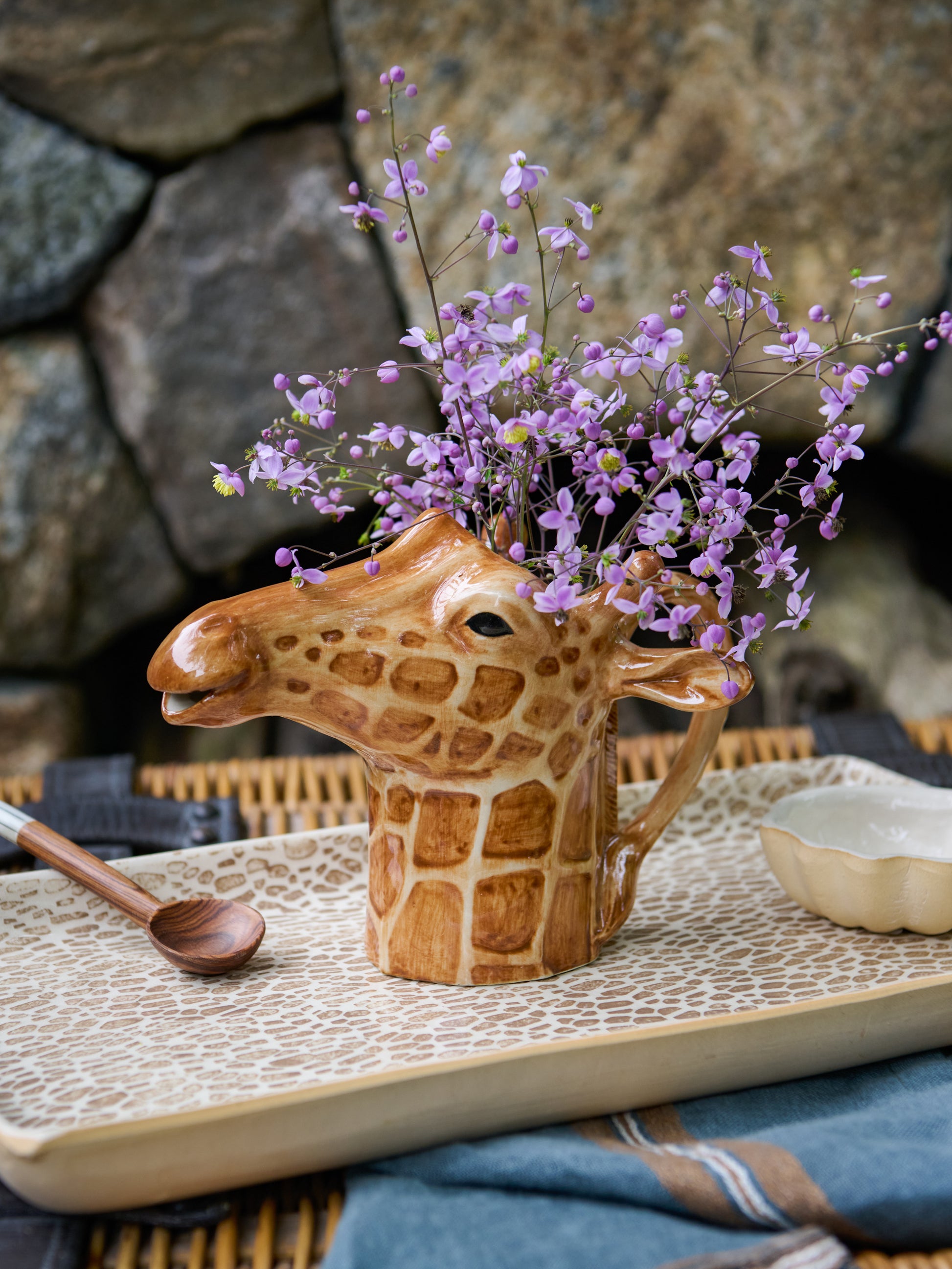 Quail Ceramics Giraffe Jug Weston Table