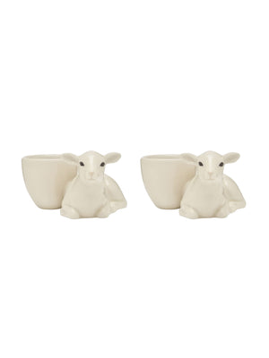 Quail Ceramics Lamb with Egg Cups Weston Table 
