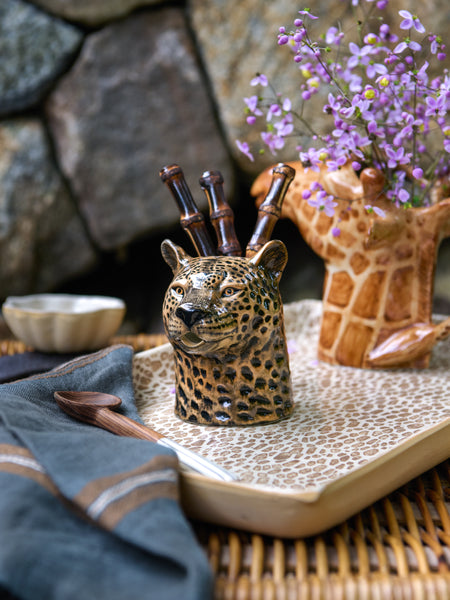 Quail Ceramics製　ヒョウ　花瓶 Quail-Ceramics-Leopard-Jug-