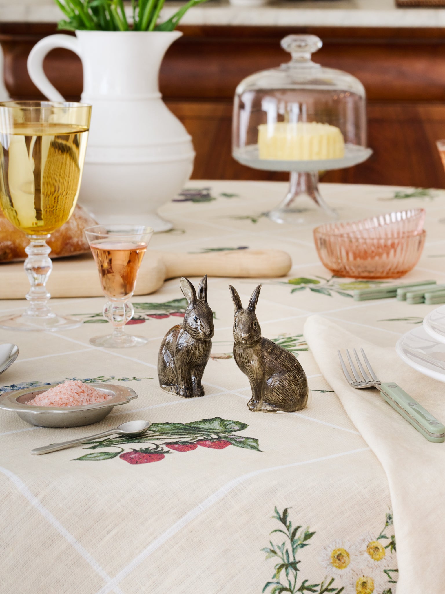 Quail Ceramics Rabbit Salt & Pepper Shakers Weston Table