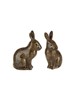  Quail Ceramics Rabbit Salt & Pepper Shakers Weston Table 