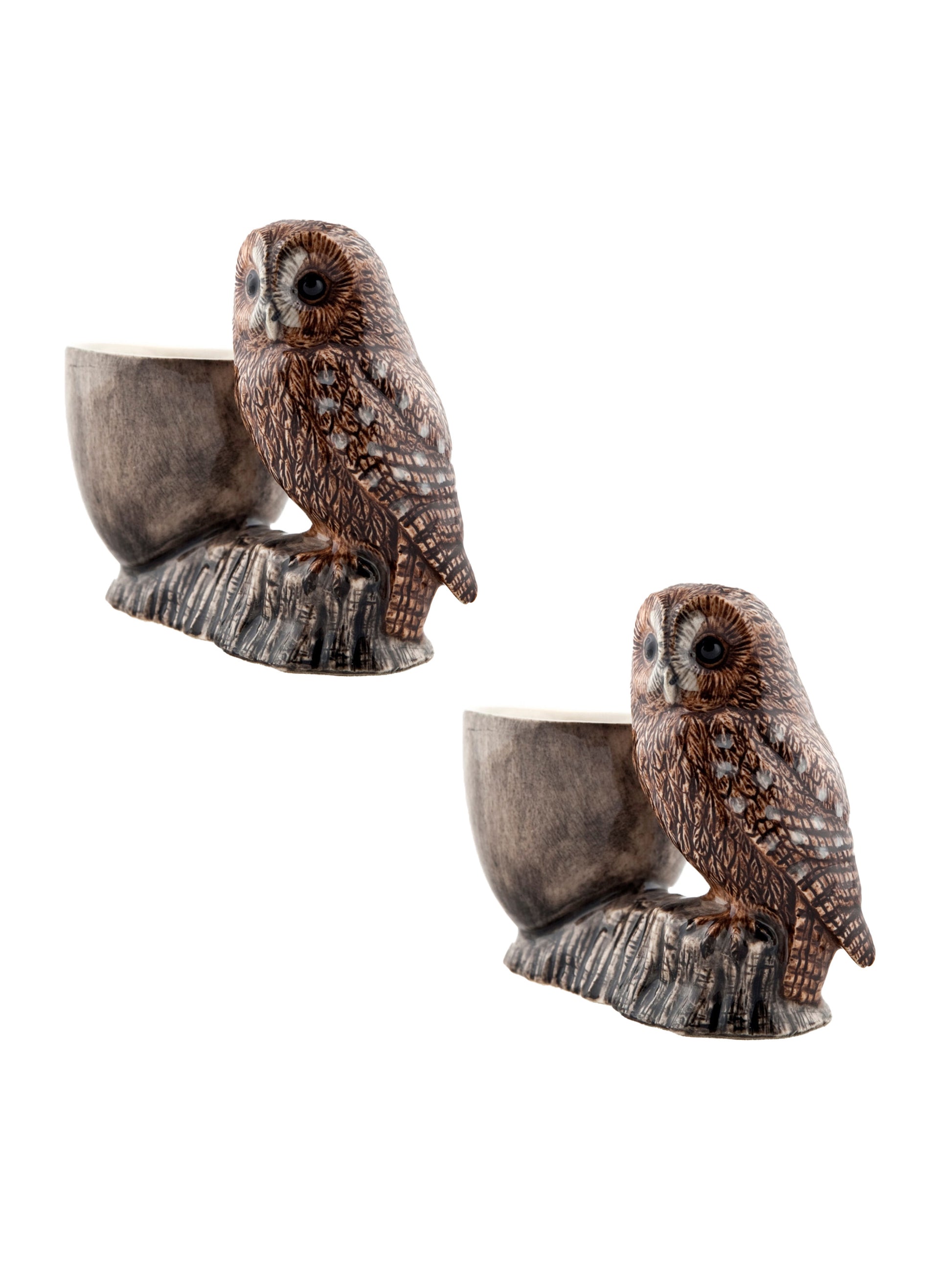 Quail Ceramics Tawny Owl Egg Cups Weston Table