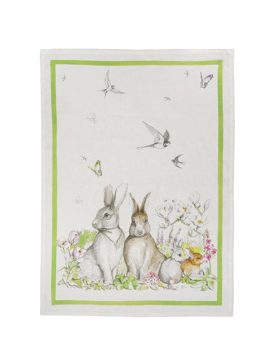 Rabbit Linen Kitchen Towel Weston Table