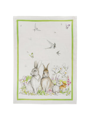  Rabbit Linen Kitchen Towel Weston Table 