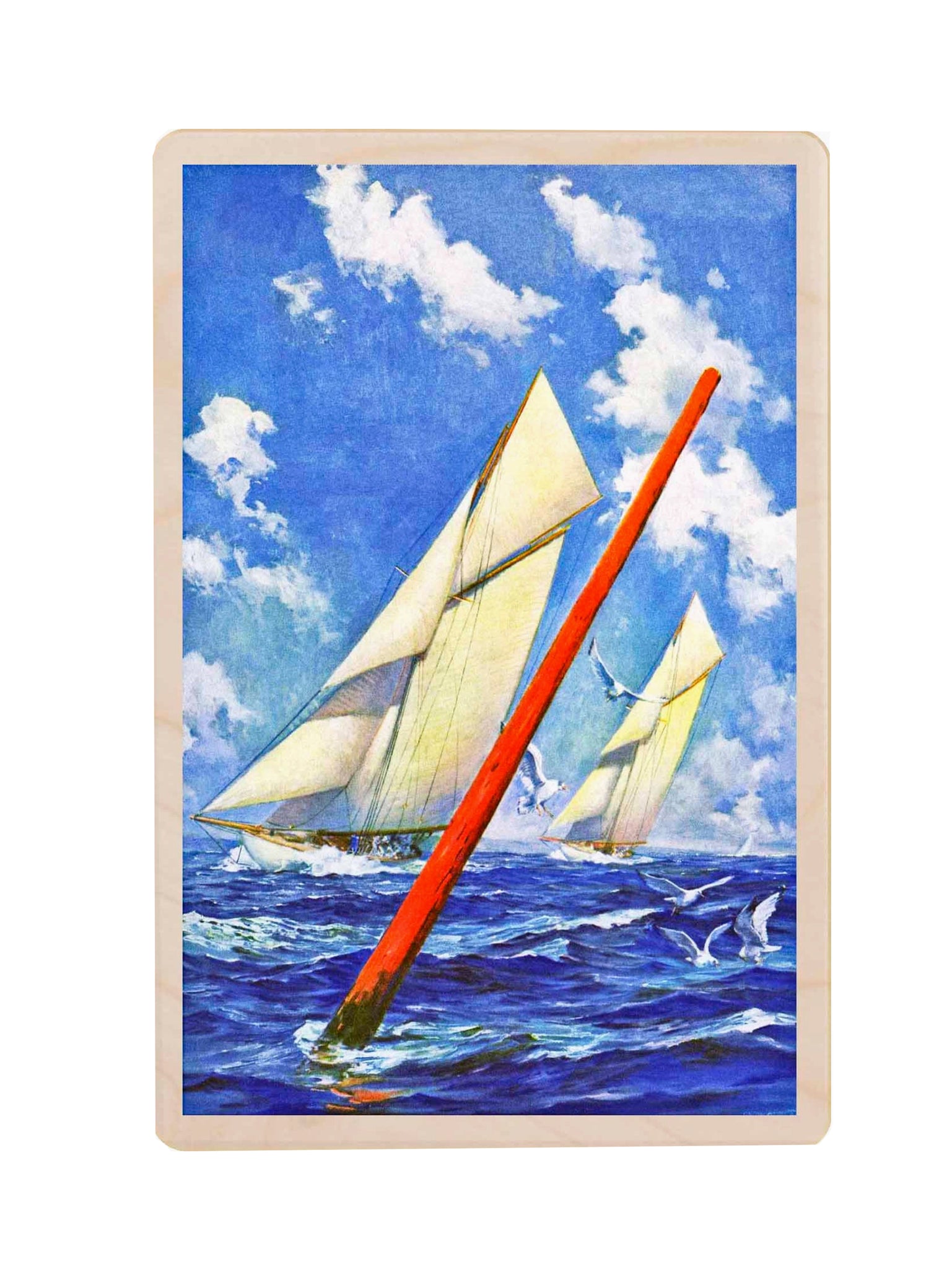 Race Day Wooden Postcard Weston Table
