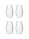 Recycled Tiki Coconut Embossed Glass Set Weston Table