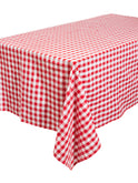 Red Gingham Linen Collection Tablecloth 67x106 Inch Weston Table