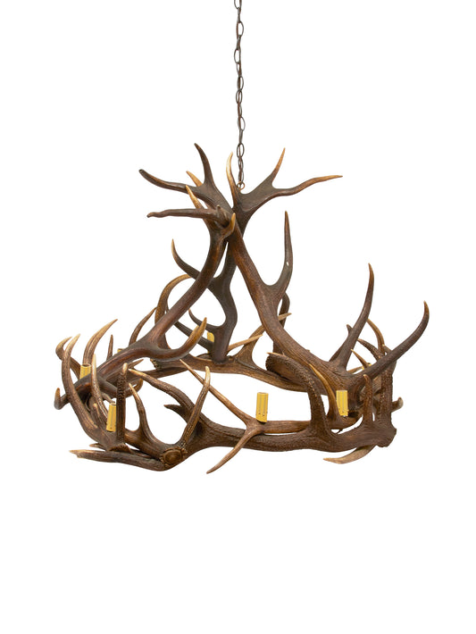 Red Stag Deer Antler Chandelier Weston Table