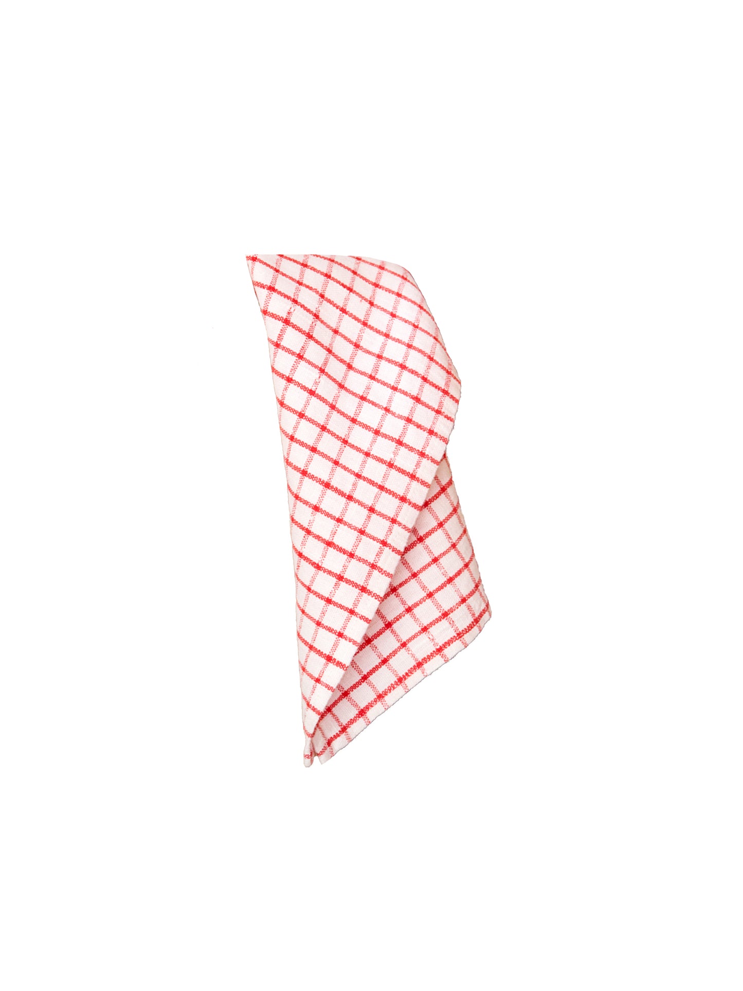 Red and White Graphic Check Kitchen Towels Weston Table 