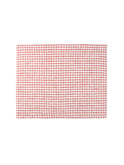 Red and White Graphic Check Linen Collection