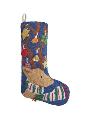  Reindeer Wool Hook Stocking 