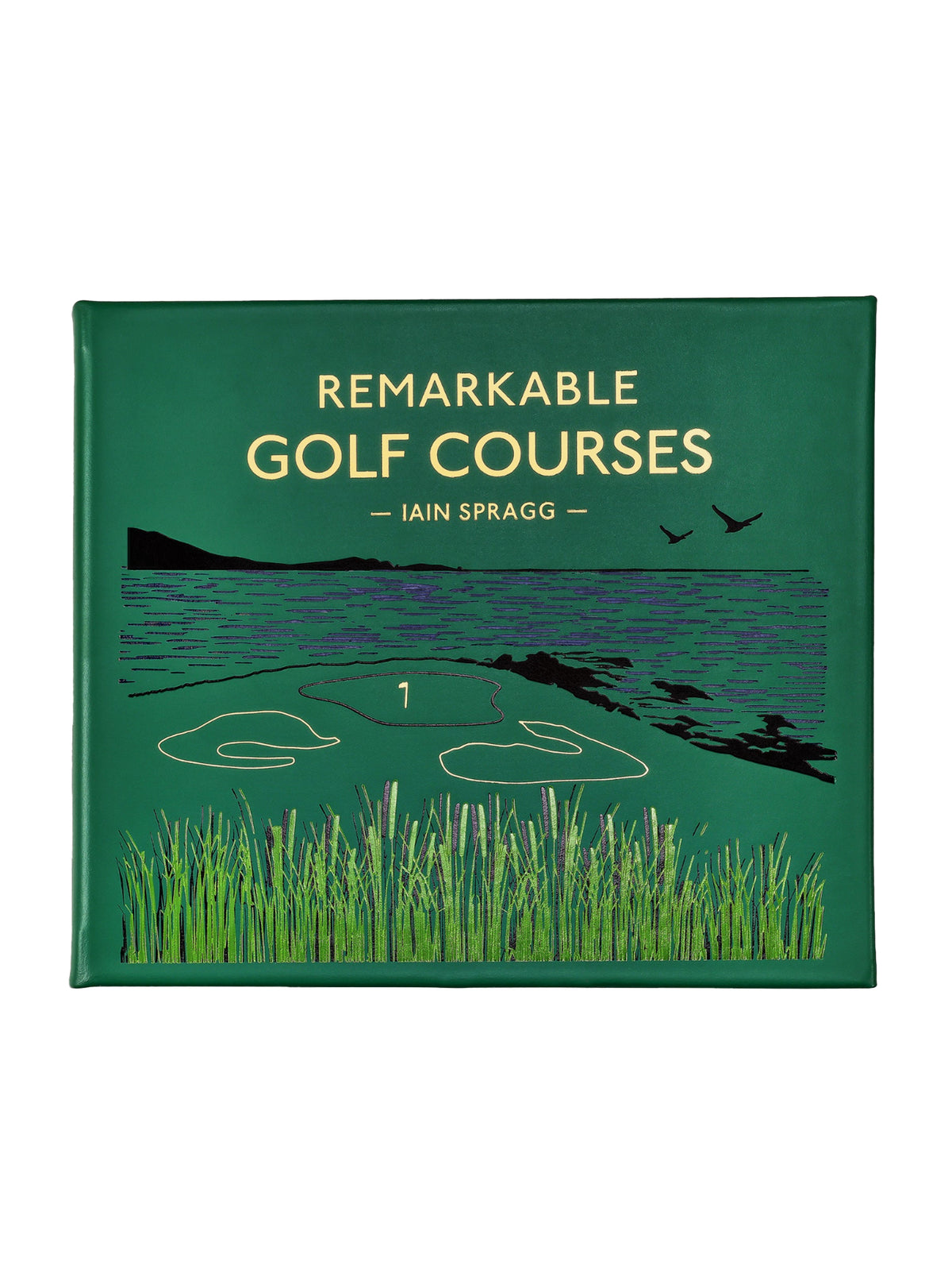 Remarkable Golf Courses Leather Bound Edition Weston Table