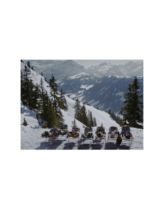 Retro Apres-SKi-Glass Bar Tray