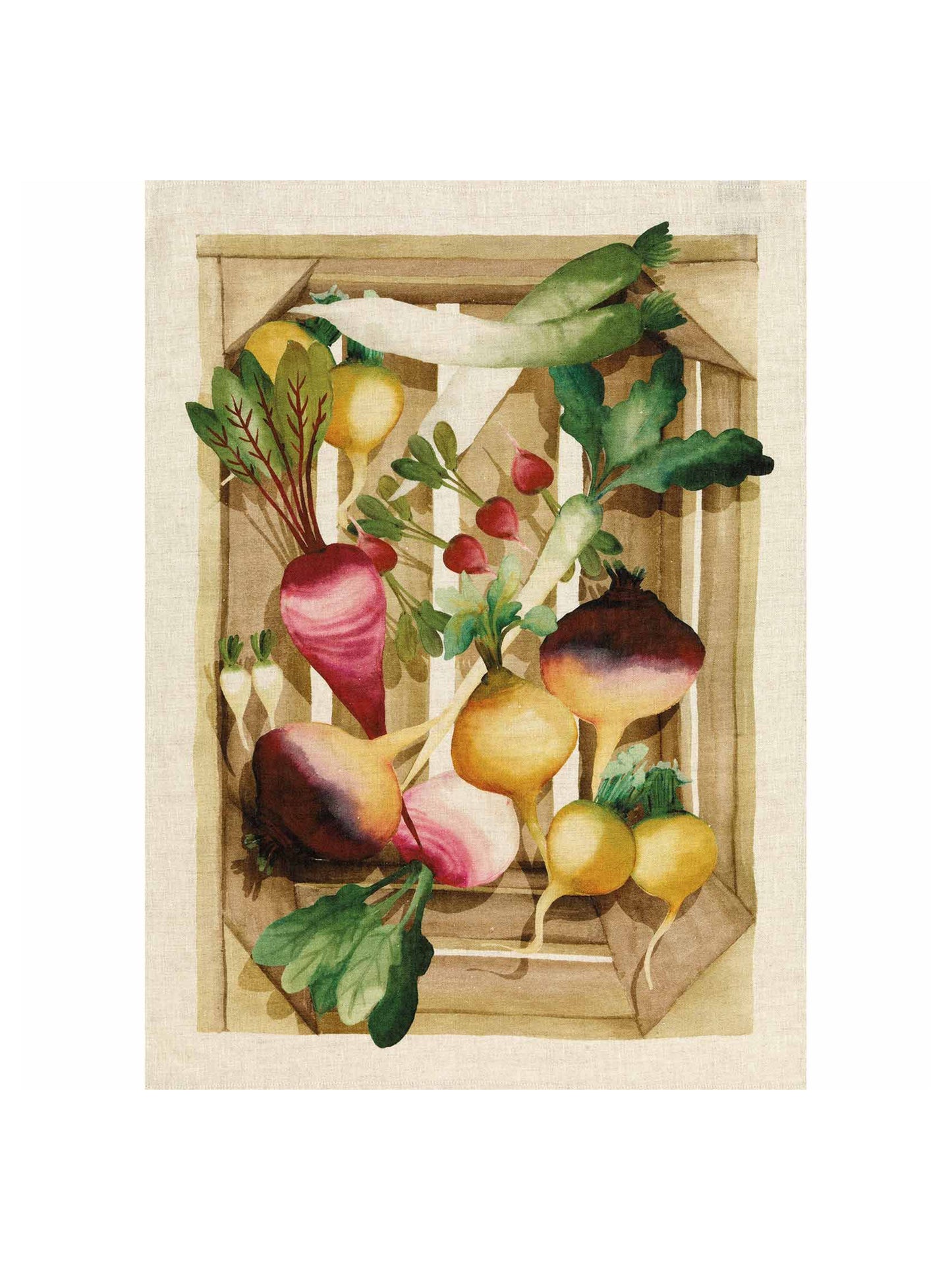 Root Vegetable Linen Kitchen Towel Weston Table