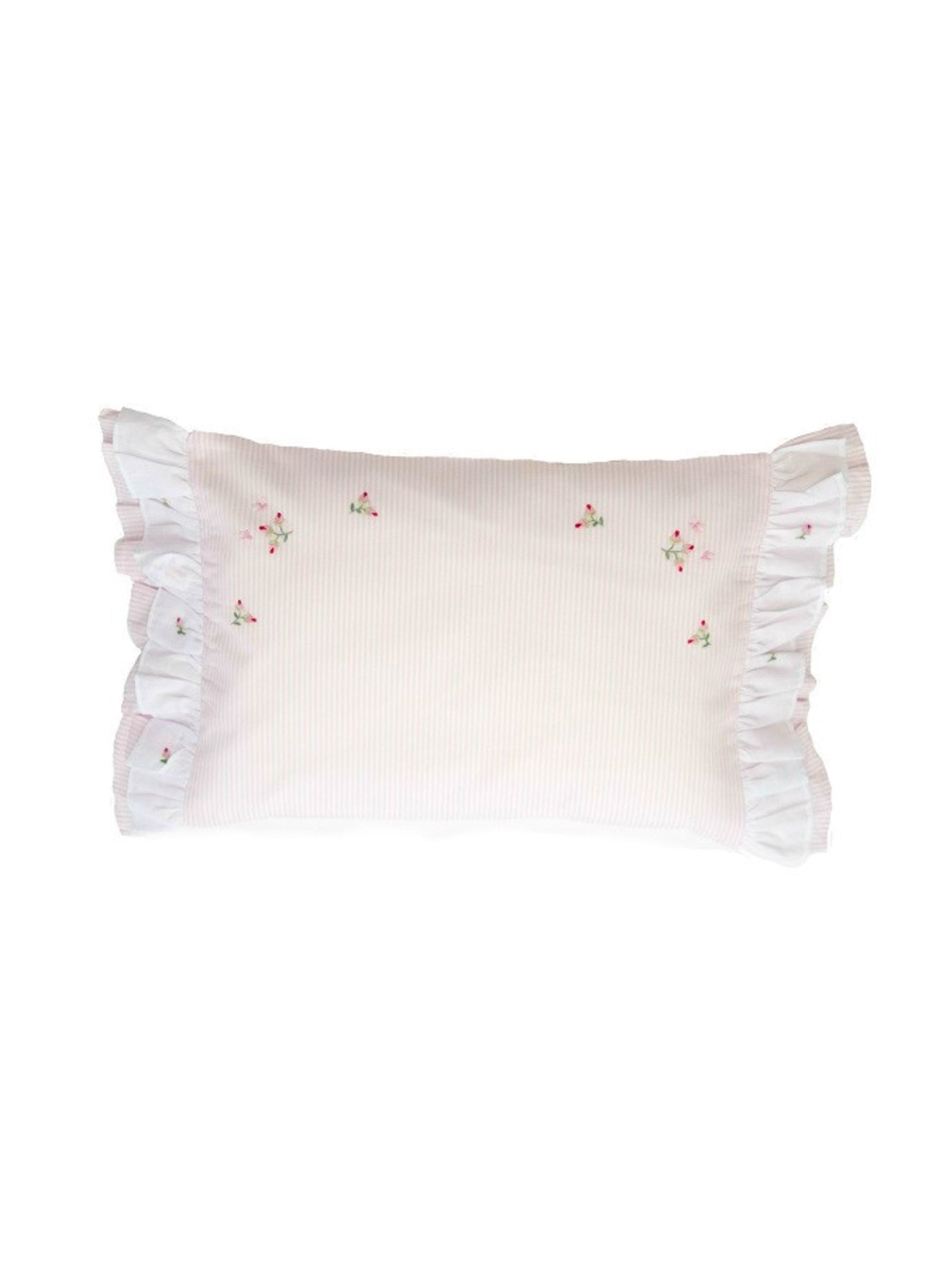 Rosebud Embroidered Baby Pillow Weston Table