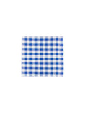 Royal Blue Gingham Linen Napkins 13 Inch Set of Four Weston Table