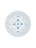 Vintage Royal Copenhagen Blue Fluted Full Lace Service No. 1 Plate Weston Table