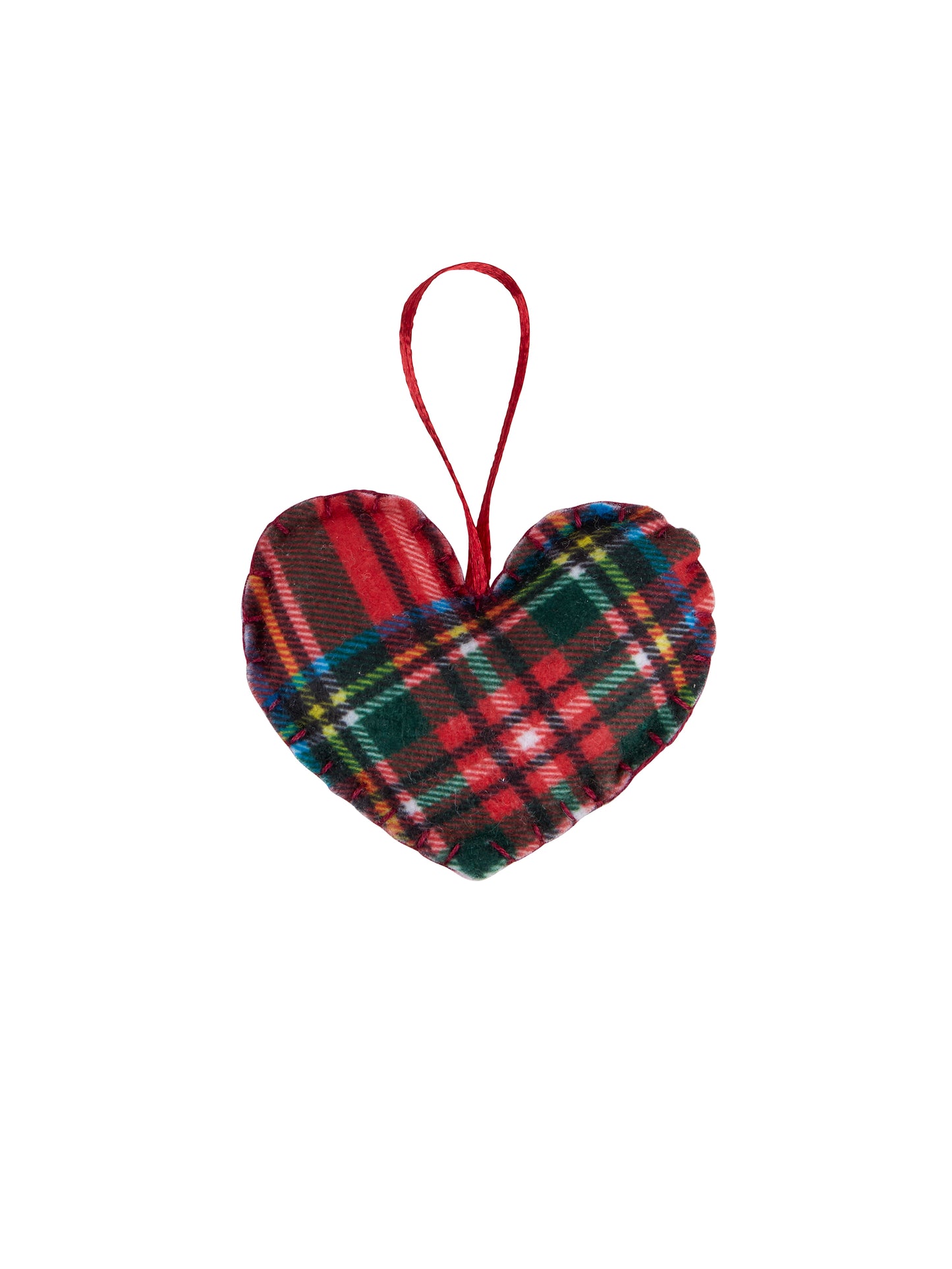 Royal Stewart Tartan Heart Ornament Weston Table