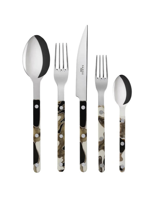 Sabre Paris Bistro Dune Black 5 Piece Place Setting Weston Table