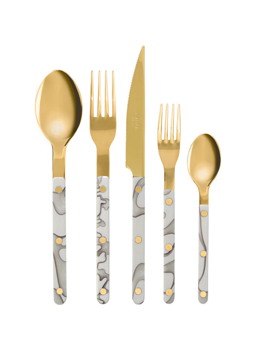 Sabre Paris Bistro Gold Dune 5 Piece Place Setting Weston Table