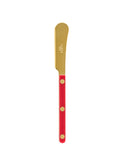 Sabre Paris Bistro Gold Red Butter Spreader Weston Table
