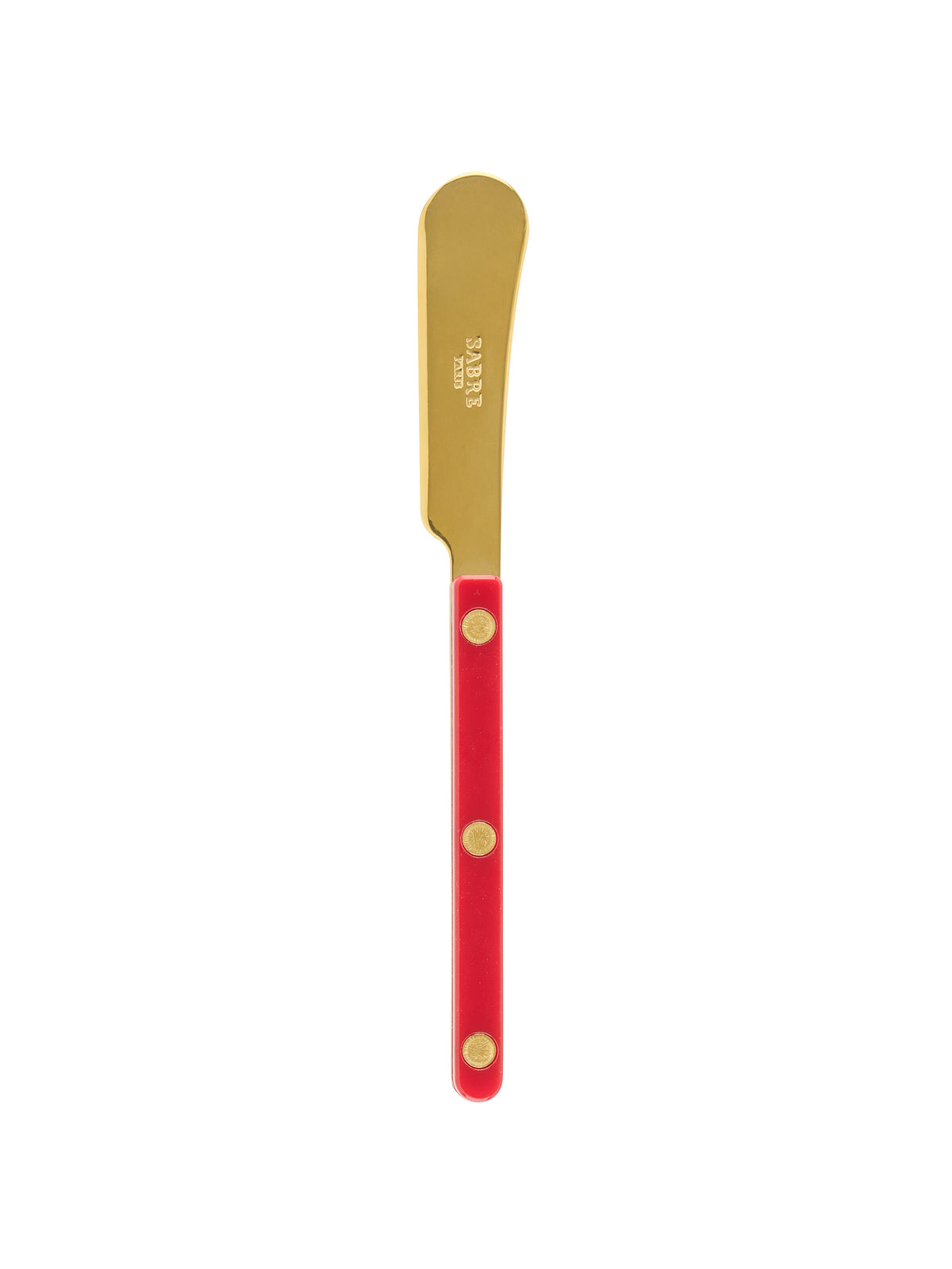 Sabre Paris Bistro Gold Red Butter Spreader Weston Table