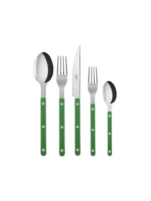  Sabre Paris Bistro Shiny Garden Green 5 Piece Place Setting Weston Table 